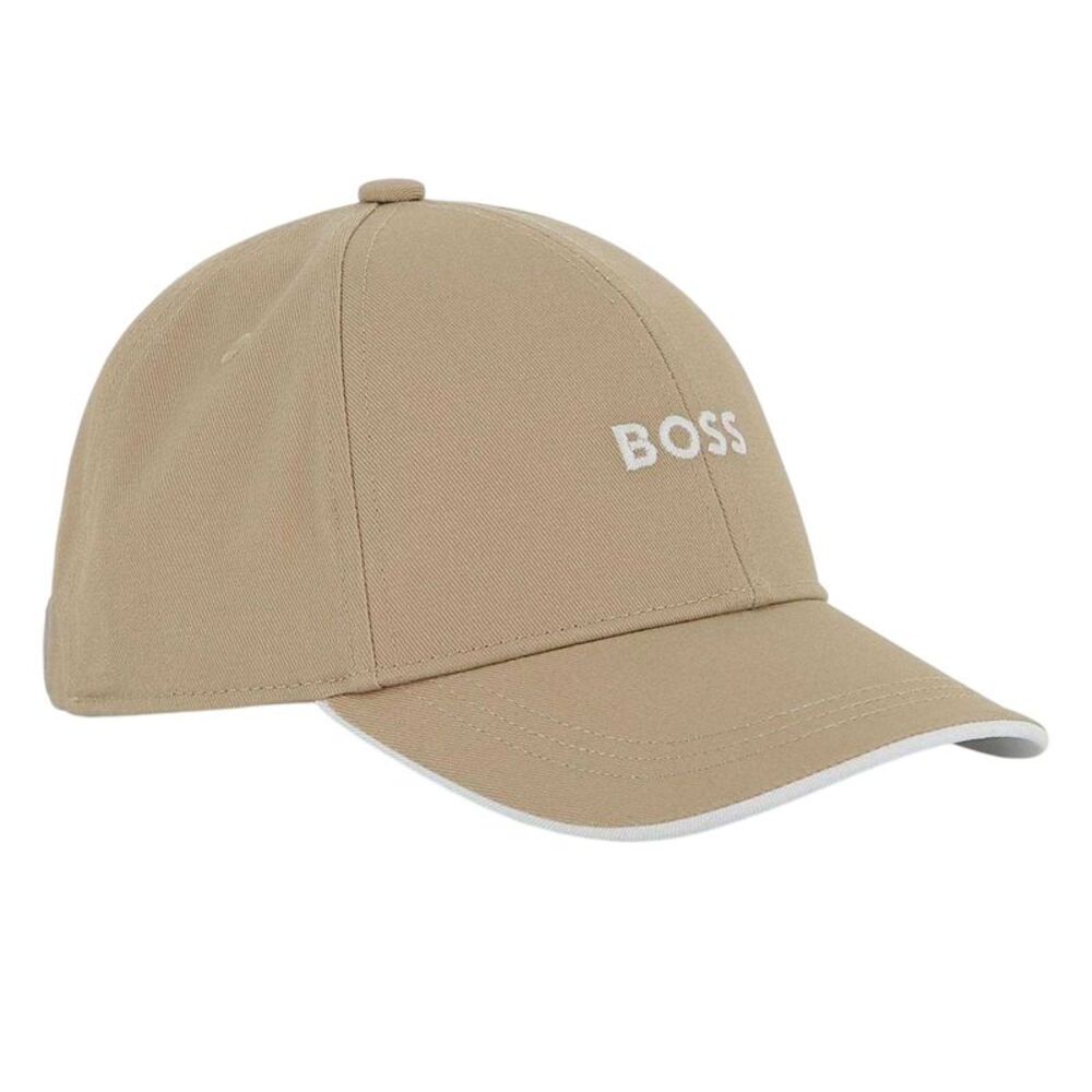 Boss Childrens/Kids Logo Cotton Baseball Cap / Stone